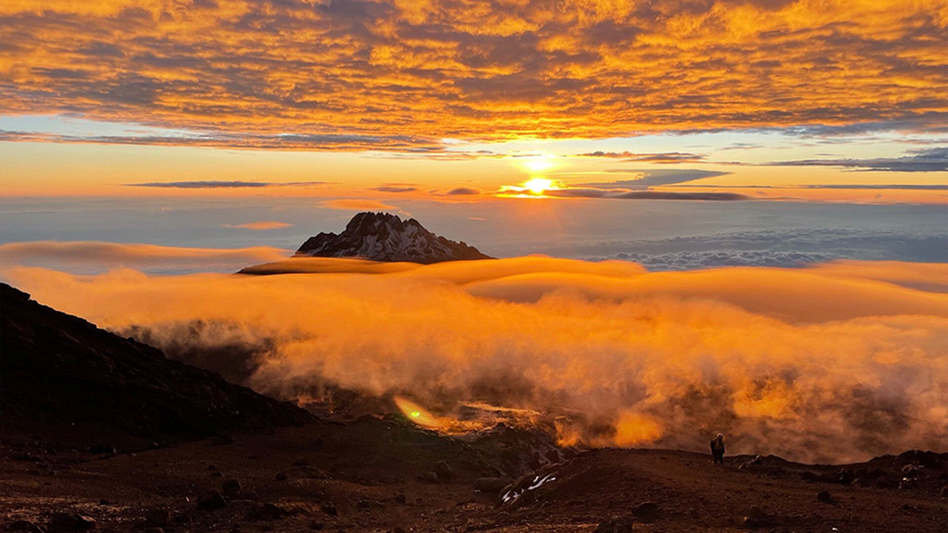 Sunrise View from Kilimanjaro Trek