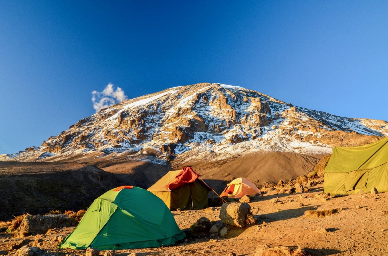 Comfortable camping on Kilimanjaro climb