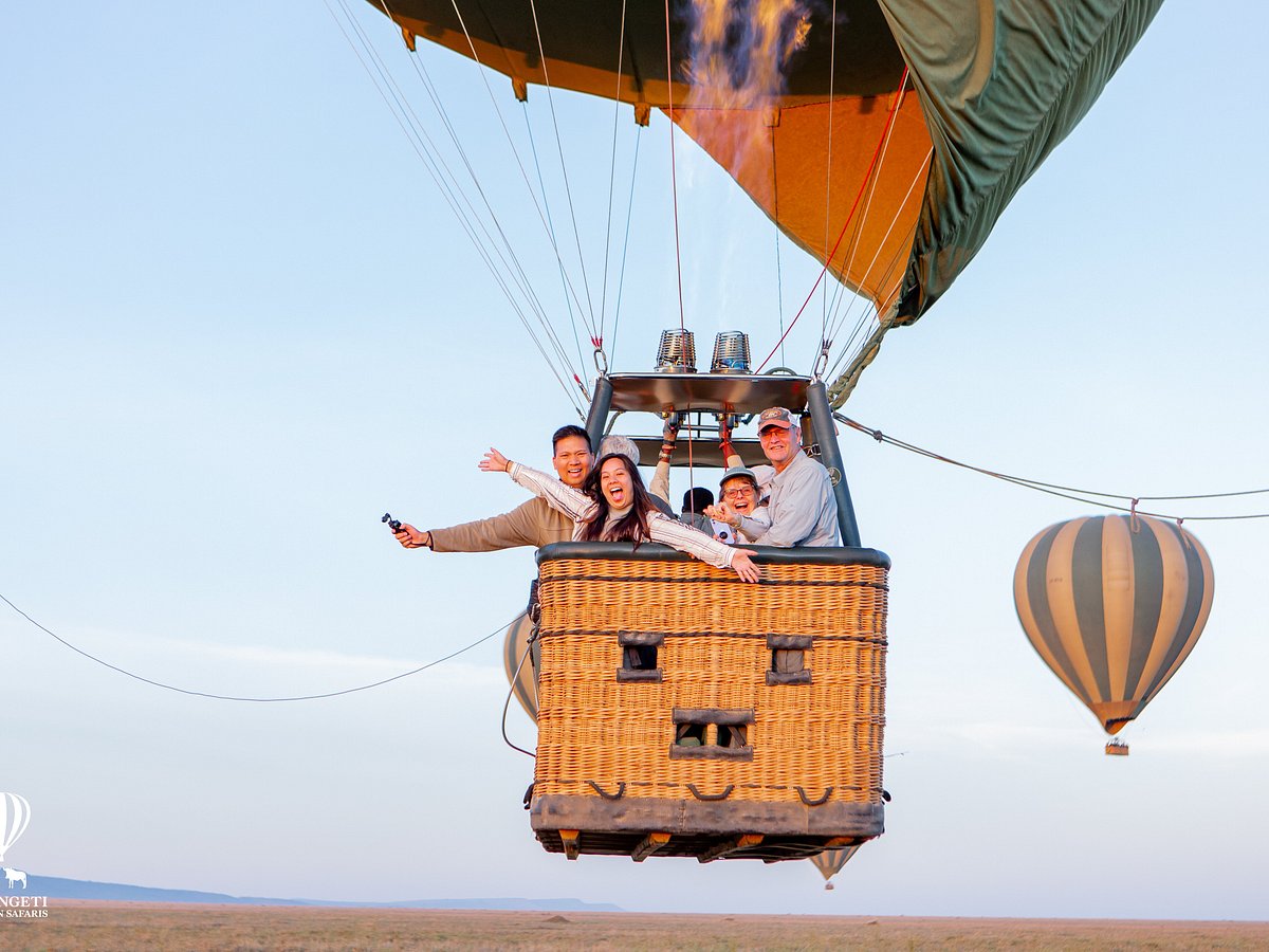 Hot air balloon safari near Arusha