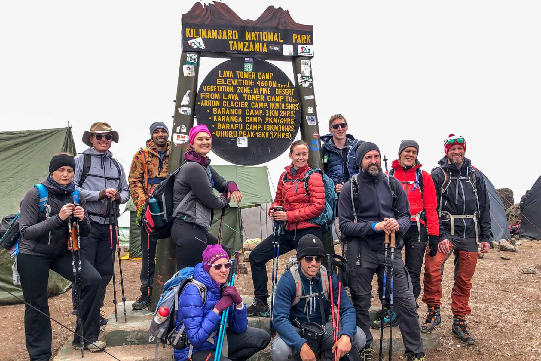 8-Day Kilimanjaro climb Lemosho Route itinerary 
