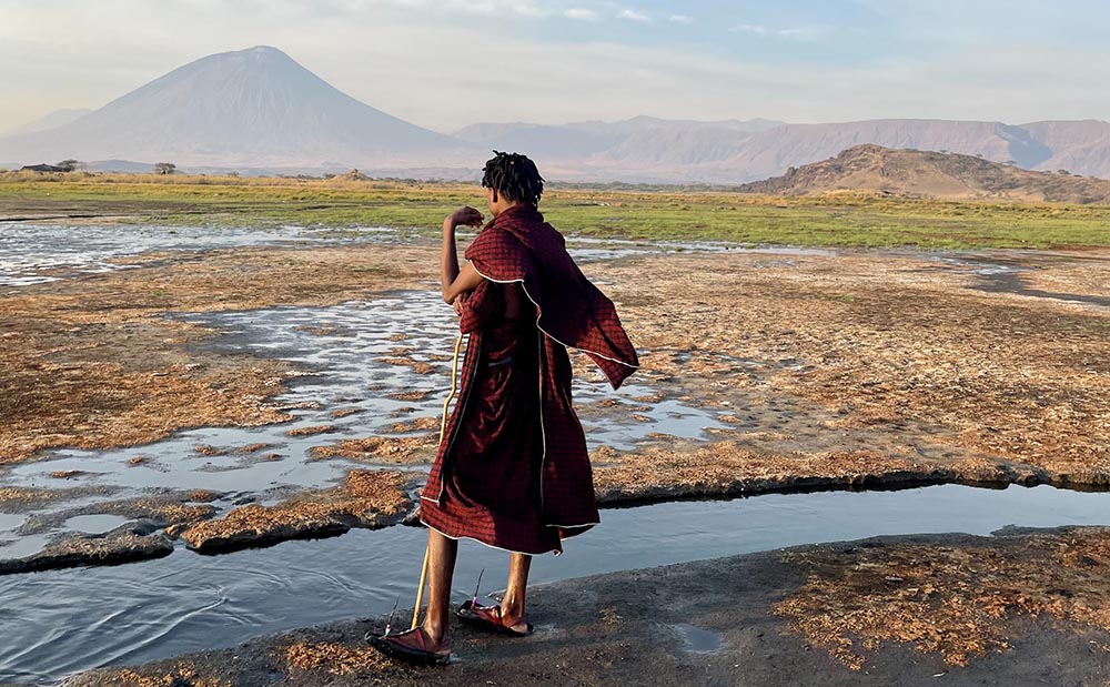Unique landscapes of Lake Natron