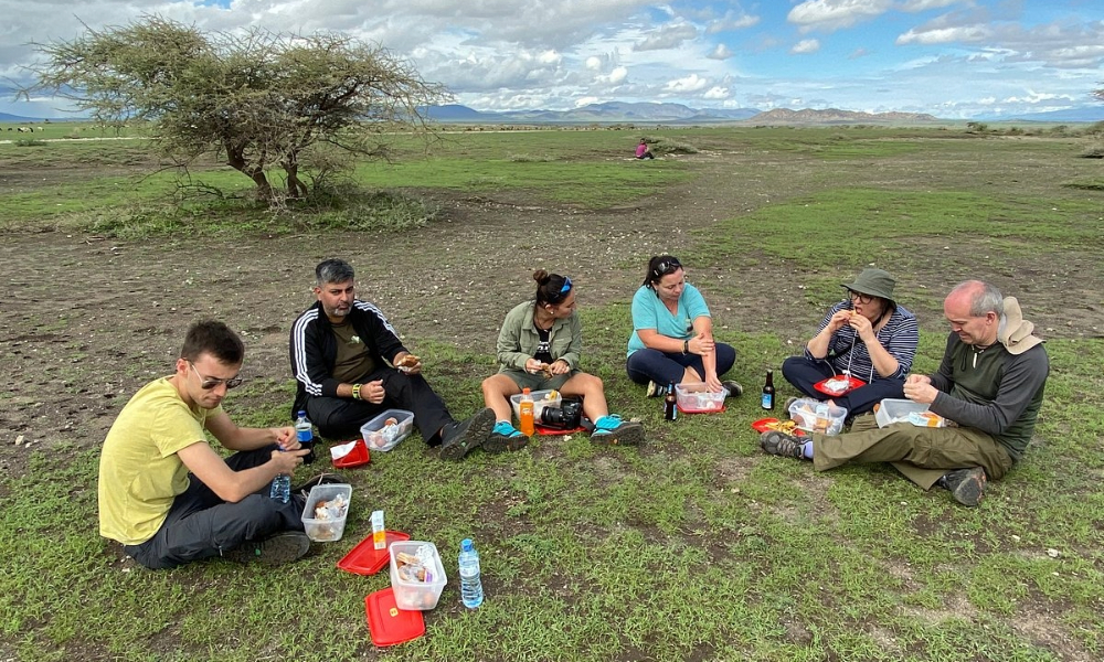 What is a bush breakfast on a Tanzania safari?