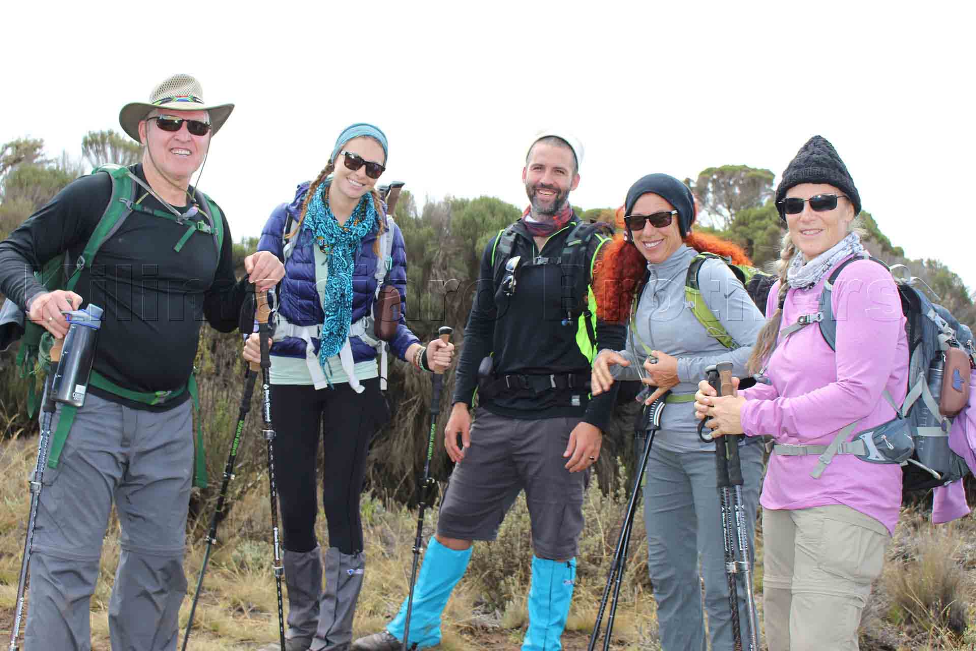 What is the average age of Kilimanjaro climbers?