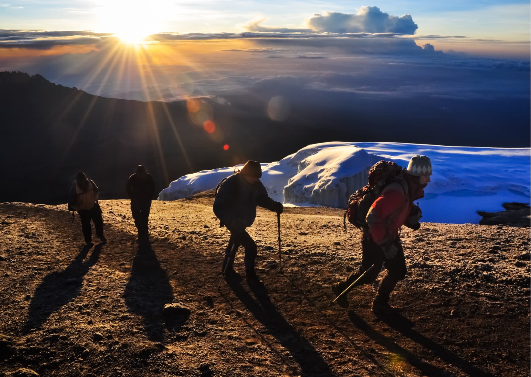 What is the best route for acclimatization on Kilimanjaro?