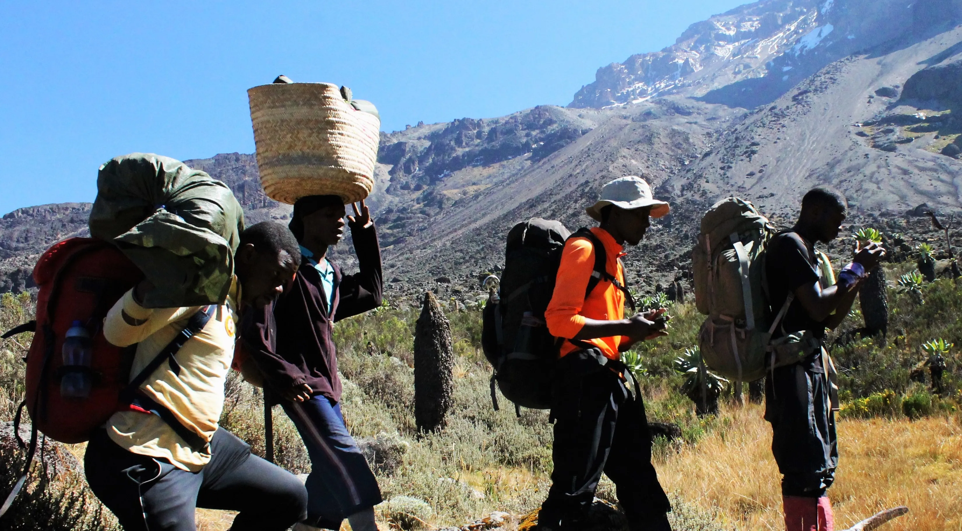 What is the role of a guide on Kilimanjaro?