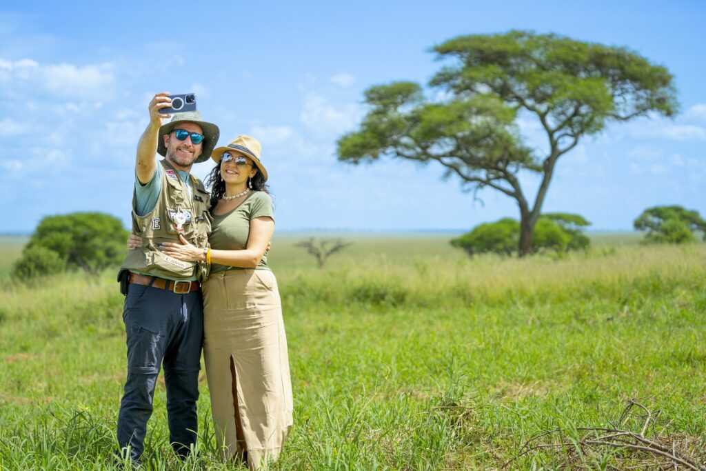 What is the difference between a private and group safari in Tanzania?